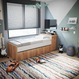 Cama Nido Sencilla 90 cm Duna y Blanco Mltifuncional - Camas | Bylmo