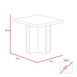 Mesa Athina Rovere y Siena 45 cm Rectangular - Mesas | Bylmo