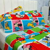 Cubrelecho Español Infantil Multicolor para Cama Semidoble 120 X 190 Cm Doble Faz de Disney - Ropa de Cama | Bylmo