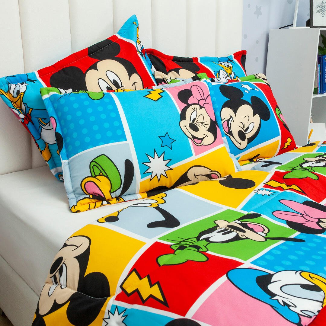 Cubrelecho Acolchado Infantil Multicolor para Cama Semidoble 120 X 190 Cm Doble Faz de Disney - Otros textiles | Bylmo