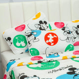 Cubrelecho Español Infantil Blanco para Cama Sencillo 100 X 190 Cm Doble Faz de Mickey - Ropa de Cama | Bylmo