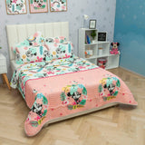 Cubrelecho Español Infantil Multicolor para Cama Semidoble 120 X 190 Cm Doble Faz de Minnie - Ropa de Cama | Bylmo