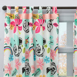 Combo Juego de Sabanas y Cortina Infantil Microfibra Doble 140 cm Blanco y Rosado de Minnie - Ropa de Cama | Bylmo