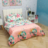 Cubrelecho Acolchado Infantil Multicolor para Cama Semidoble 120 X 190 Cm Doble Faz de Minnie - Otros textiles | Bylmo