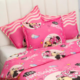 Cubrelecho Acolchado Infantil Rosado para Cama Sencillo 100 X 190 Cm de Minnie - Otros textiles | Bylmo