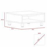 Mesa de Centro Eclipse Blanco 60x26cm Rectangular con Patas y con Compartimientos - Mesas | Bylmo