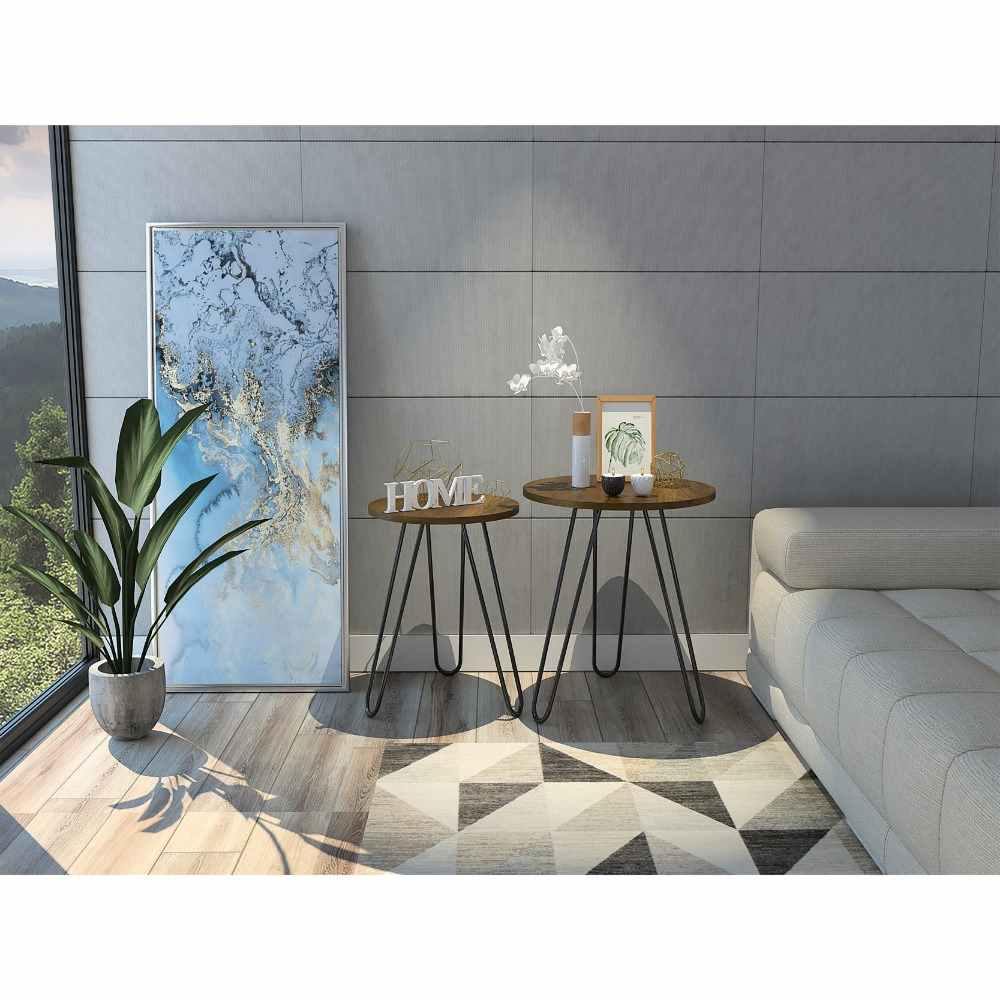 Set x2 Mesas Mamba Caramelo 50 cm - Mesas | Bylmo