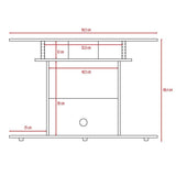 Mesa para TV Invy Wengue 99x68.5cm Para TV Hasta 40 Pulgadas sin Cajones con Ranuras para Cables y con Patas - Muebles para TV | Bylmo