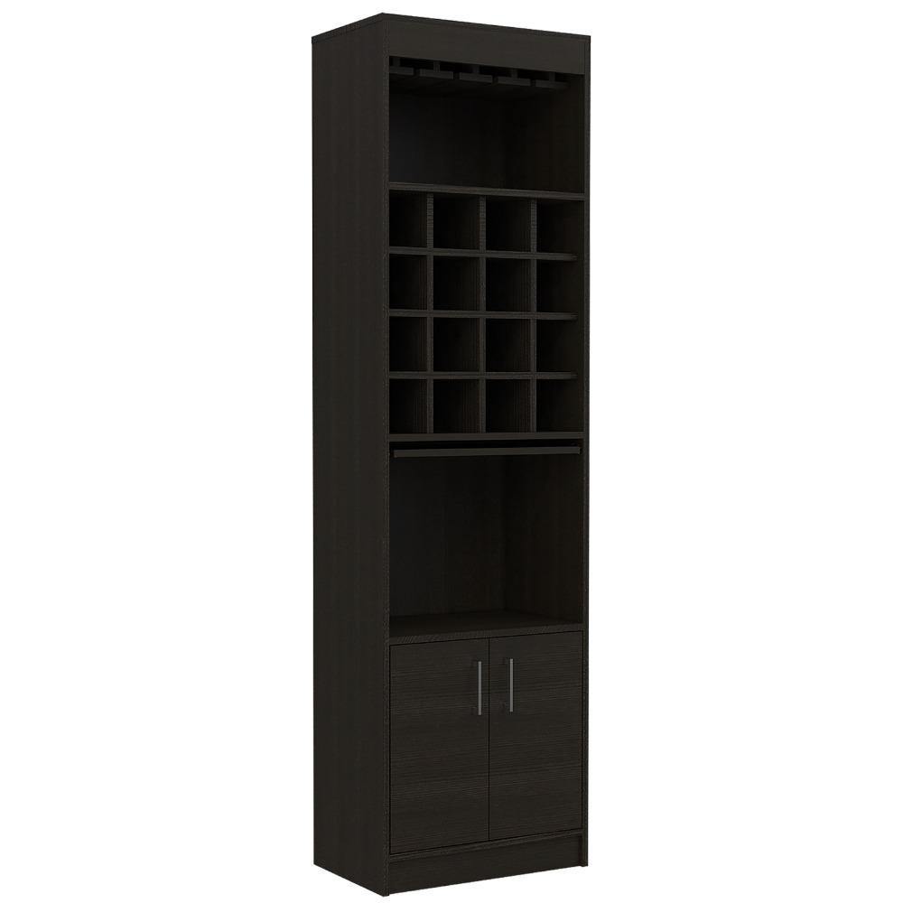 Bar Beijing Wengue 51x180cm con Un Cajón y con Dieciséis Portabotellas - Bares | Bylmo
