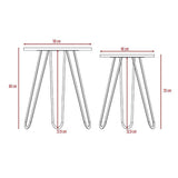 Set x2 Mesas Mamba Wengue 50 cm - Mesas | Bylmo
