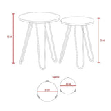 Set x2 Mesas Mamba Wengue 50 cm - Mesas | Bylmo