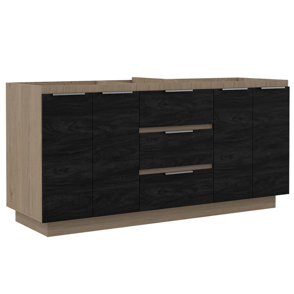 Mueble Inferior Tibet Rovere y Sombra 180 cm - Cocinas | Bylmo
