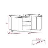 Mueble Inferior Tibet Rovere y Sombra 180 cm - Cocinas | Bylmo