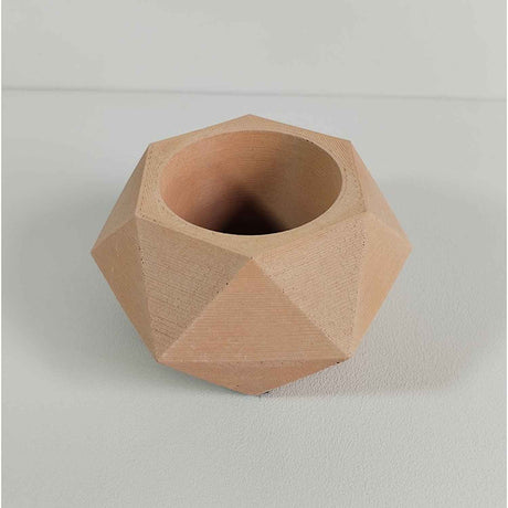 Matera de mesa Adara Petty Café 7x7cm de Cemento Hexagonal de 0.2 Litros - Jardineria | Bylmo