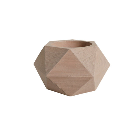 Matera de mesa Adara Petty Nude 7x7cm de Cemento Hexagonal de 0.2 Litros - Jardineria | Bylmo