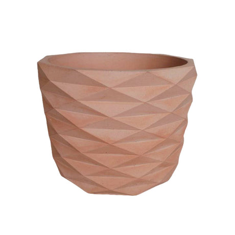 Matera de mesa Carlota Palo de Rosa 19x15cm de Cemento Circular de 4.3 Litros - Jardineria | Bylmo