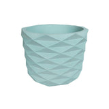 Matera de mesa Carlota Petty Aguamarina 15x13cm de Cemento Circular de 2.3 Litros - Jardineria | Bylmo