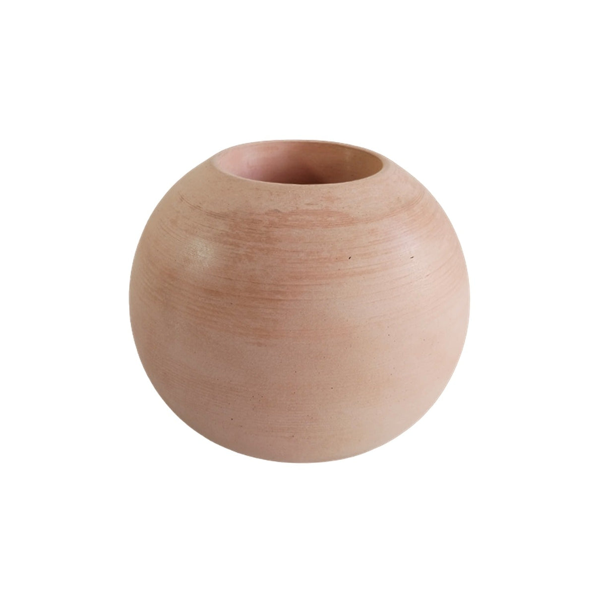 Matera de mesa Luna Palo de Rosa 12x12cm de Cemento Circular de 1.4 Litros - Jardineria | Bylmo