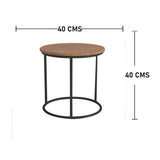Mesa Dubai Amareto 39 cm Redonda - Mesas | Bylmo