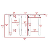 Mesa Auxiliar Gateleg Blanco 60x79cm Rectangular Plegable - Mesas Auxiliares | Bylmo