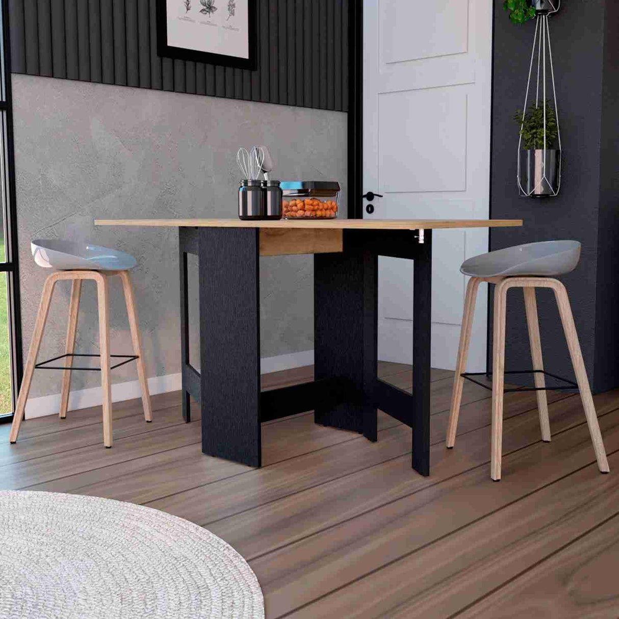 Mesa Auxiliar Gateleg Wengue 60x79cm Rectangular Plegable - Mesas Auxiliares | Bylmo
