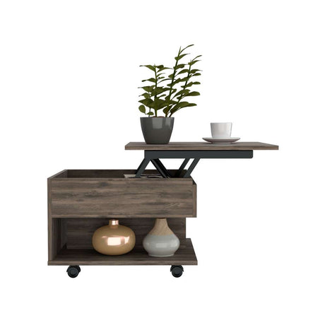 Mesa de Centro Luanda Bellota 55x39.1cm Rectangular con Patas y con Compartimientos - Mesas | Bylmo