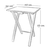 Mesa Auxiliar Plegable Artico 50 cm Multifuncional - Mesas Auxiliares | Bylmo