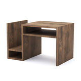 Mesa Auxiliar Pula Nogal 35 cm Multifuncional - Mesas Auxiliares | Bylmo