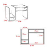 Mesa Auxiliar Pula Nogal 35 cm Multifuncional - Mesas Auxiliares | Bylmo