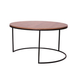 Mesa de Centro Dubai Amareto 80 cm Redonda - Mesas | Bylmo