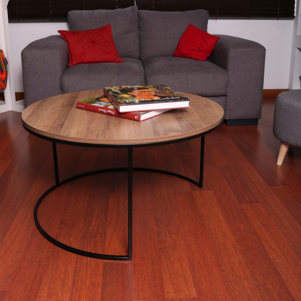 Mesa de Centro Dubai Amareto 80 cm Redonda - Mesas | Bylmo