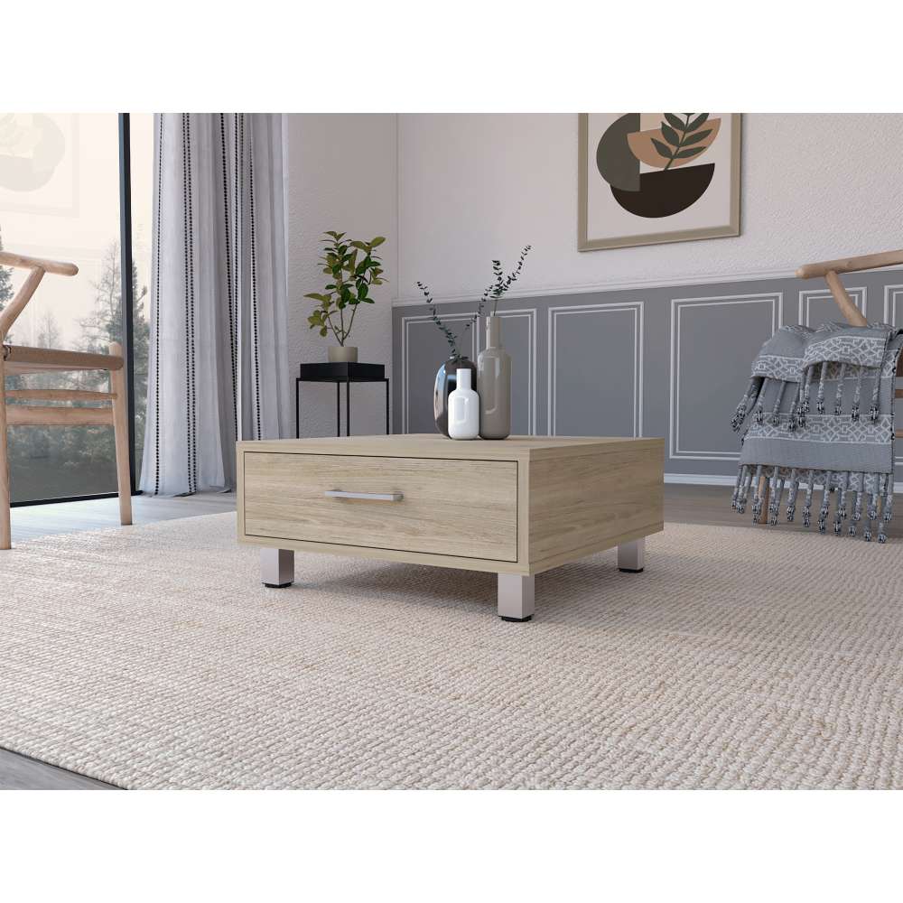 Mesa de Centro Beijing Rovere 60x26.3cm Rectangular con Patas y con Compartimientos - Mesas | Bylmo