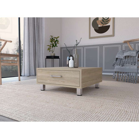Mesa de Centro Beijing Rovere 60x26.3cm Rectangular con Patas y con Compartimientos - Mesas | Bylmo