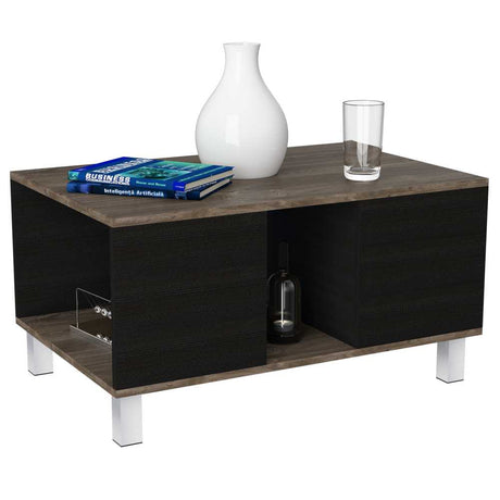 Mesa de Centro Bellagio Siena 79x42cm Rectangular con Patas y con Compartimientos - Mesas | Bylmo