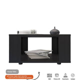 Mesa de Centro Harmony Wengue 60x31cm Rectangular con Patas y con Compartimientos - Mesas de Centro | Bylmo