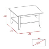Mesa de Centro Essential Plus Wengue 80x45cm Rectangular con Patas y con Compartimientos - Mesas | Bylmo