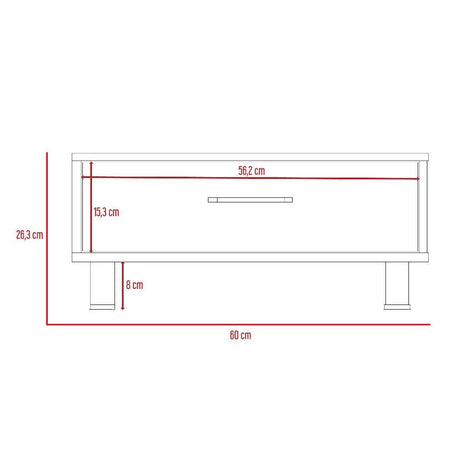 Mesa de Centro Kaia Wengue y Miel 28.3x60cm Rectangular Con Patas - Mesas | Bylmo