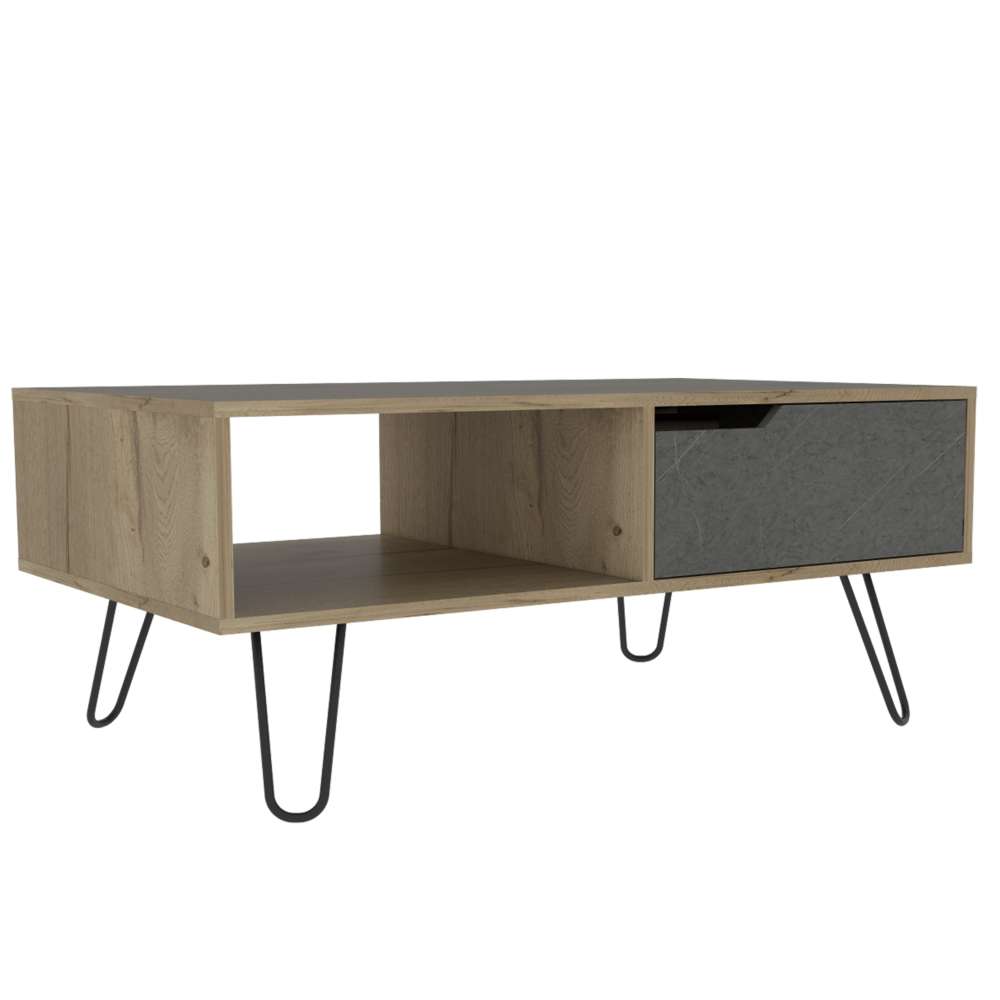 Mesa Mónaco Duna y Onix 100 cm con Un Cajón - Mesas | Bylmo
