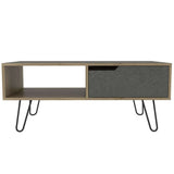 Mesa Mónaco Duna y Onix 100 cm con Un Cajón - Mesas | Bylmo