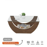 Mesa de Centro Onda Almendra 82x36cm Cuadrado - Mesas | Bylmo
