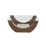 Mesa de Centro Onda Almendra 82x36cm Cuadrado - Mesas | Bylmo