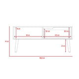 Mesa Oslo Duna y Blanco 100 cm con Un Cajón - Mesas | Bylmo