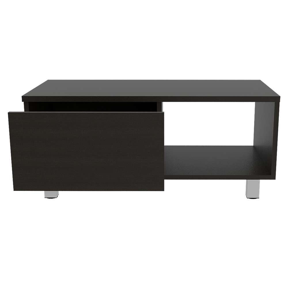 Mesa de Centro Torence Wengue 80.1x35cm Rectangular con Patas y con Compartimientos - Mesas | Bylmo