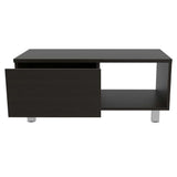 Mesa de Centro Torence Wengue 80.1x35cm Rectangular con Patas y con Compartimientos - Mesas | Bylmo