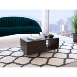 Mesa de Centro Torence Wengue 80.1x35cm Rectangular con Patas y con Compartimientos - Mesas | Bylmo