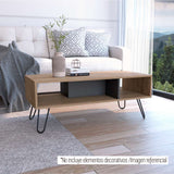 Mesa Vegas Miel y Plomo 101 cm Rectangular - Mesas | Bylmo
