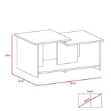 Mesa de Centro Wema Coñac 89.3x41.6cm Rectangular y con Compartimientos - Mesas | Bylmo