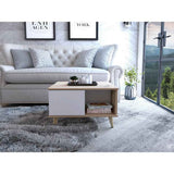 Mesa Alina Duna y Taupe 95 cm con Una Puerta - Mesas | Bylmo