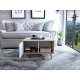 Mesa Alina Duna y Taupe 95 cm con Una Puerta - Mesas | Bylmo