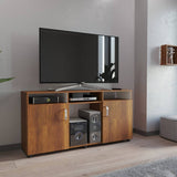 Mesa para TV Urban Caramelo 140x70cm Para TV Hasta 60 Pulgadas con Dos Cajones y con Patas - Muebles de TV | Bylmo